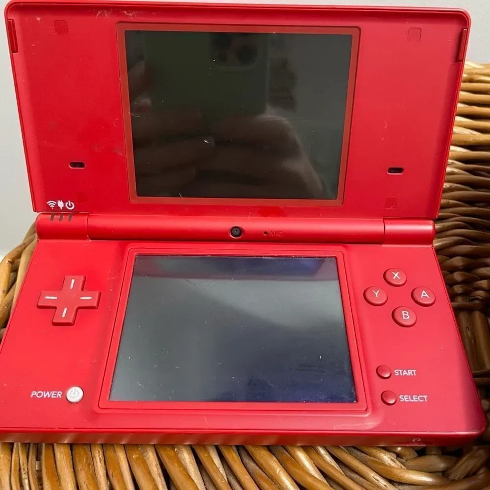 Nintendo DS Red Handheld Console System W/ Case CYR-001 US Tested, Works‎